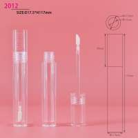 2020 New design pink 4ml empty plastic lip gloss bottle tube with applicator custom cosmetic packaging